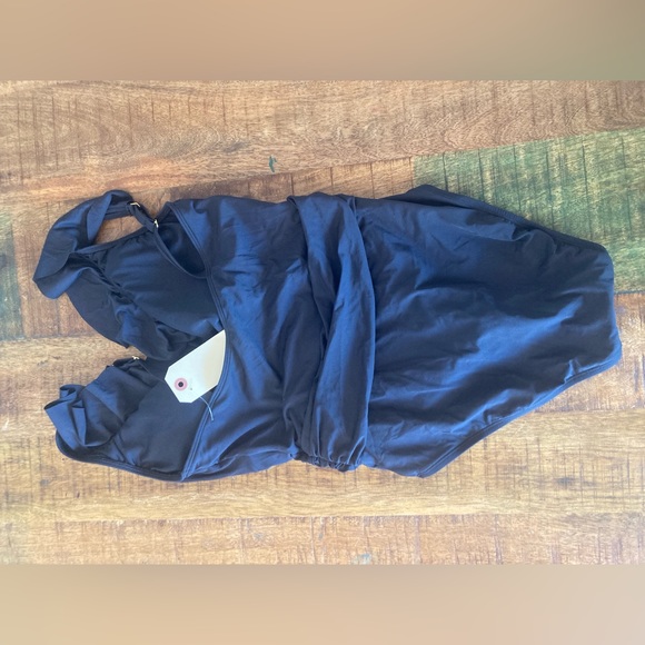 Bleu by Rod Beattie Rufflicious Ruffle Surplice Mio Swimsuit - Picture 5 of 6